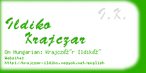 ildiko krajczar business card